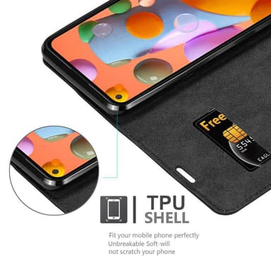 Samsung Galaxy A11 / M11 Skal Fodral Case (Svart)