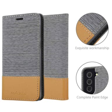 Samsung Galaxy S22 PLUS Plånboksfodral Skal (Grå)