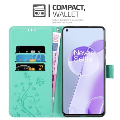 OnePlus 9RT 5G Plånboksfodral Skal (Turkos)