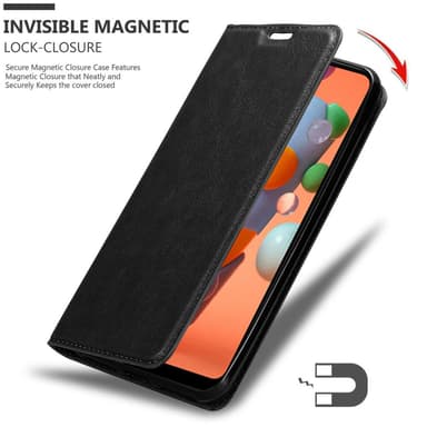 Samsung Galaxy A11 / M11 Skal Fodral Case (Svart)