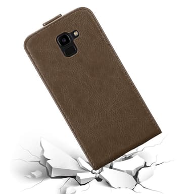 Samsung Galaxy J6 2018 Flipfodral Skal (Brun)