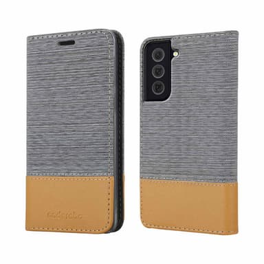 Samsung Galaxy S22 PLUS Plånboksfodral Skal (Grå)