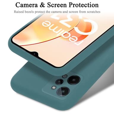 Realme C31 Skal Fodral Case (Grön)