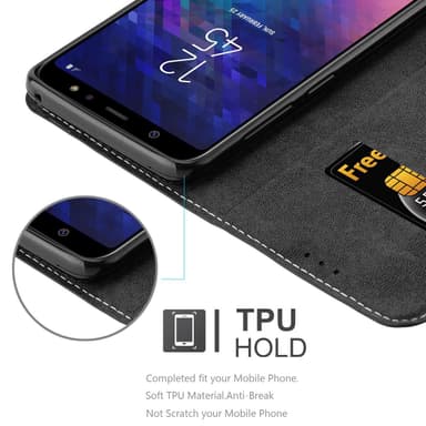 Samsung Galaxy A6 PLUS 2018 Skal Fodral Case (Svart)