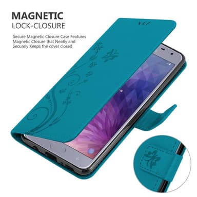 Samsung Galaxy J4 2018 Plånboksfodral Skal (Blå)