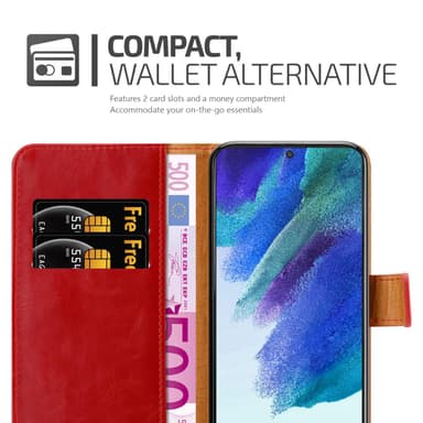 Samsung Galaxy S22 Plånboksfodral Skal (Röd)