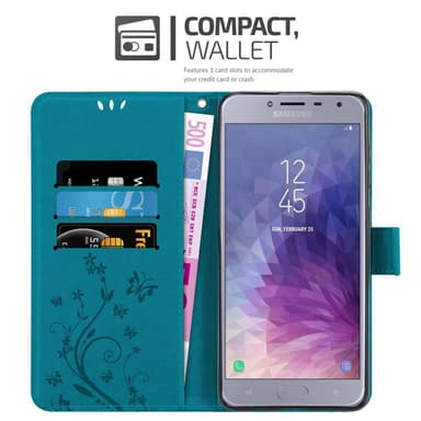 Samsung Galaxy J4 2018 Plånboksfodral Skal (Blå)