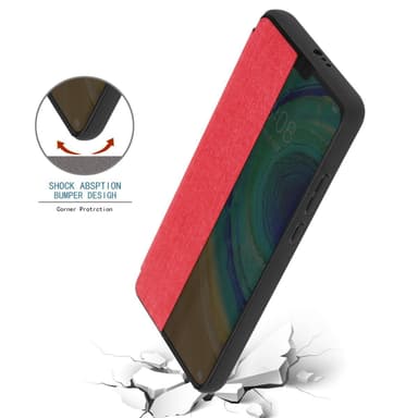 Huawei MATE 30 Plånboksfodral Skal (Röd)