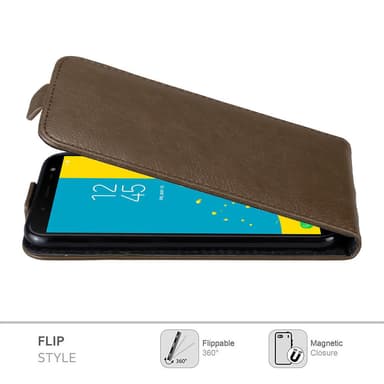 Samsung Galaxy J6 2018 Flipfodral Skal (Brun)