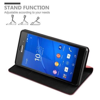 Sony Xperia Z3 Skal Fodral Case (Röd)
