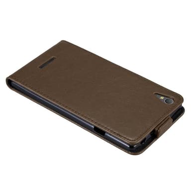 Sony Xperia T3 Flipfodral Skal (Brun)