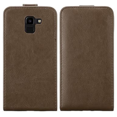 Samsung Galaxy J6 2018 Flipfodral Skal (Brun)