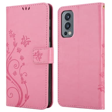 OnePlus Nord 2 5G Plånboksfodral Skal (Rosa)