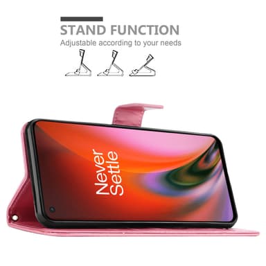 OnePlus Nord 2 5G Plånboksfodral Skal (Rosa)