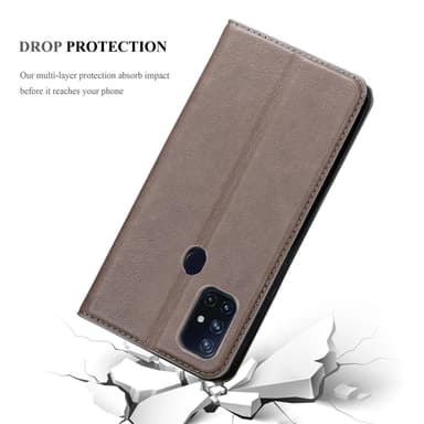 OnePlus Nord N100 Skal Fodral Case (Brun)