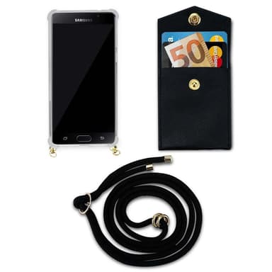 Samsung Galaxy A5 2016 Skal Fodral Kedja (Svart)