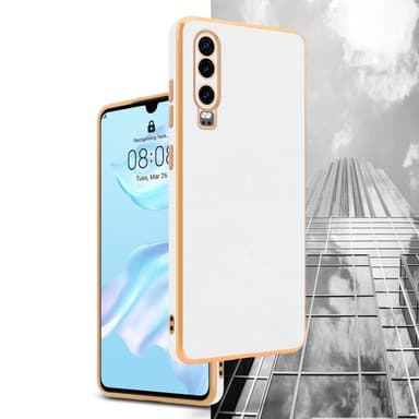Huawei P30 Skal Fodral Case (Vit)