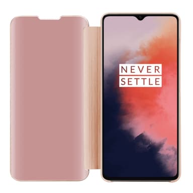 OnePlus 7T Plånboksfodral Skal (Rosa)
