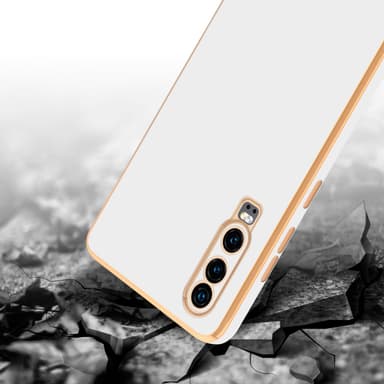Huawei P30 Skal Fodral Case (Vit)