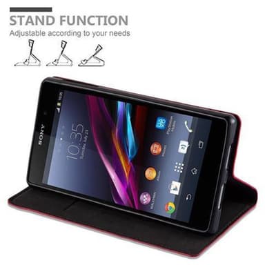 Sony Xperia Z1 Skal Fodral Case (Röd)