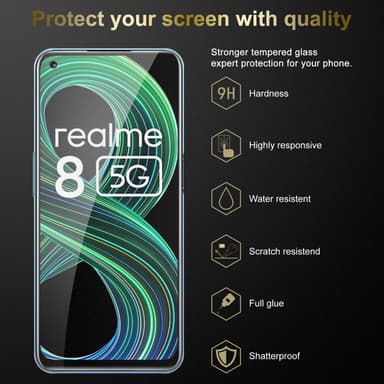 Realme 8 5G / V13 / Q3 / Q3i / Narzo 30 5G Skyddsglas