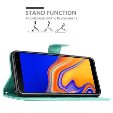 Samsung Galaxy J4 PLUS Plånboksfodral Skal (Turkos)
