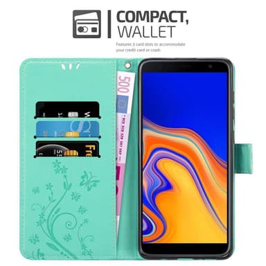 Samsung Galaxy J4 PLUS Plånboksfodral Skal (Turkos)