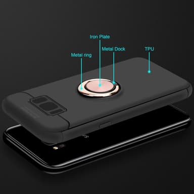Samsung Galaxy S8 PLUS Skal Fodral Case (Svart)
