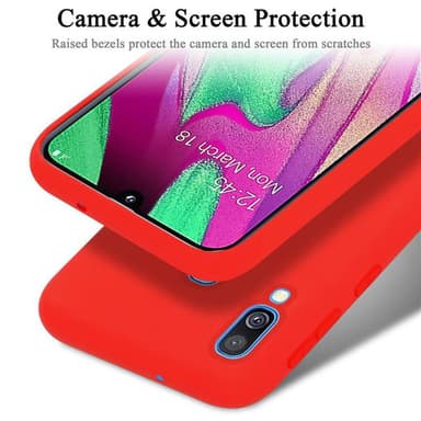 Samsung Galaxy A40 Skal Fodral Case (Röd)