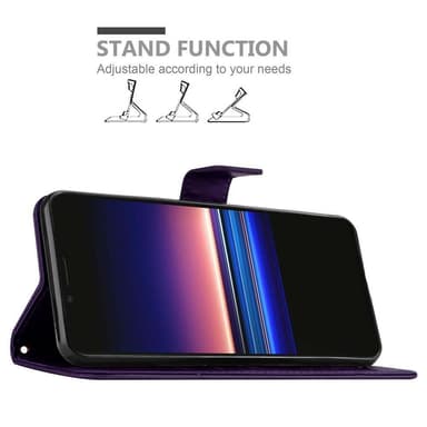 Sony Xperia 1 / Xperia XZ4 Plånboksfodral Skal (Lila)