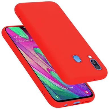 Samsung Galaxy A40 Skal Fodral Case (Röd)