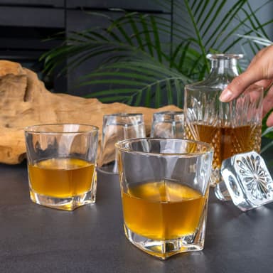 2x Whiskyglas Old Fashioned Whiskey Kristallglas
