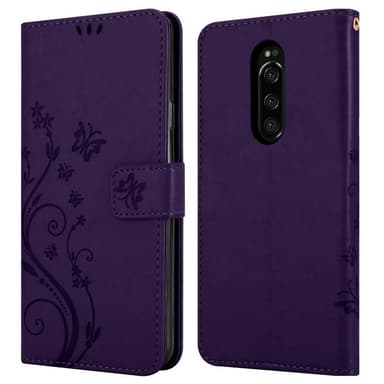 Sony Xperia 1 / Xperia XZ4 Plånboksfodral Skal (Lila)