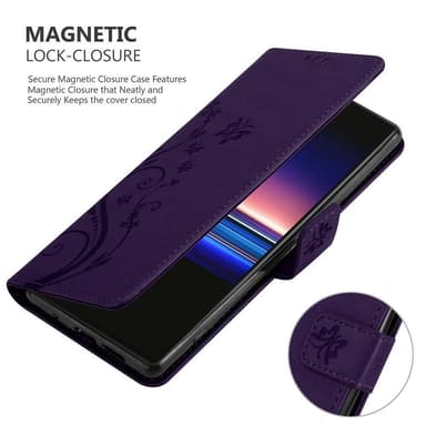 Sony Xperia 1 / Xperia XZ4 Plånboksfodral Skal (Lila)
