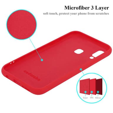 Samsung Galaxy A40 Skal Fodral Case (Röd)