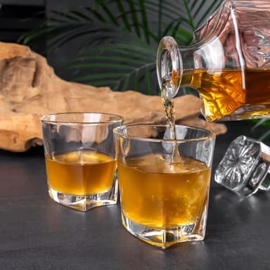 2x Whiskyglas Old Fashioned Whiskey Kristallglas