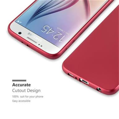 Skal Samsung Galaxy S6 Fodral Case (Röd)
