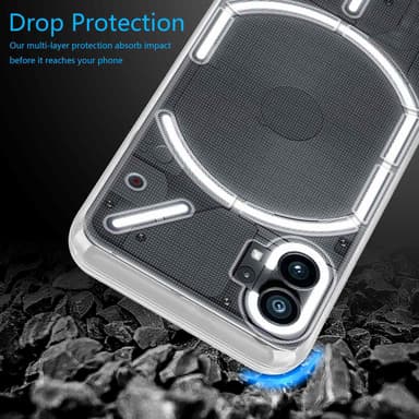 Nothing Phone (1) Skal Fodral Case (Transparent)