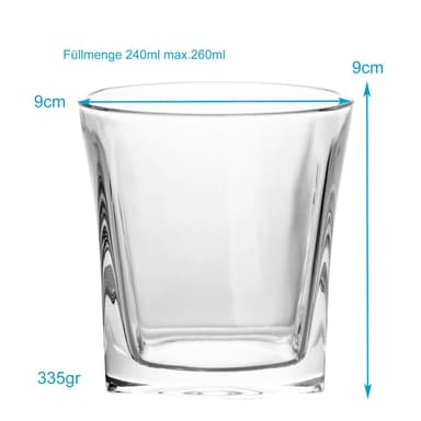 2x Whiskyglas Old Fashioned Whiskey Kristallglas