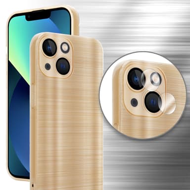 iPhone 13 Skal Fodral Case (Guld)