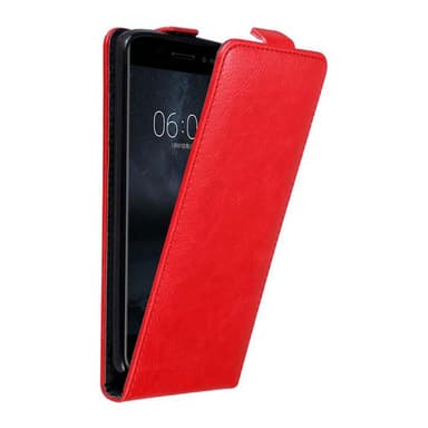 Nokia 6 2017 Flipfodral Skal (Röd)