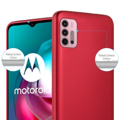 Skal Motorola MOTO G10 / G30 Fodral Case (Röd)