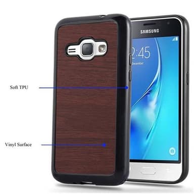 Samsung Galaxy J1 2016 Skal Fodral Case (Brun)