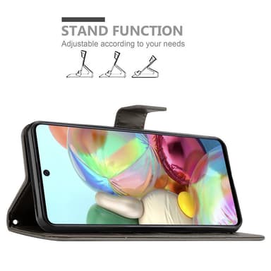 Samsung Galaxy A71 4G Plånboksfodral Skal (Grå)