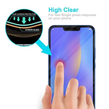 Huawei P SMART PLUS 2019 Skyddsglas Skyddsfilm