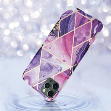 iPhone 12 PRO MAX Plånboksfodral Skal (Lila)