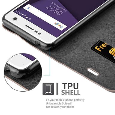 ZTE Blade V8 Skal Fodral Case (Brun)