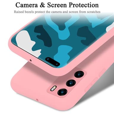 Huawei P40 Skal Fodral Case (Rosa)
