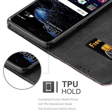 Huawei P10 Skal Fodral Case (Röd)