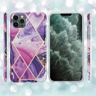 iPhone 12 PRO MAX Plånboksfodral Skal (Lila)
